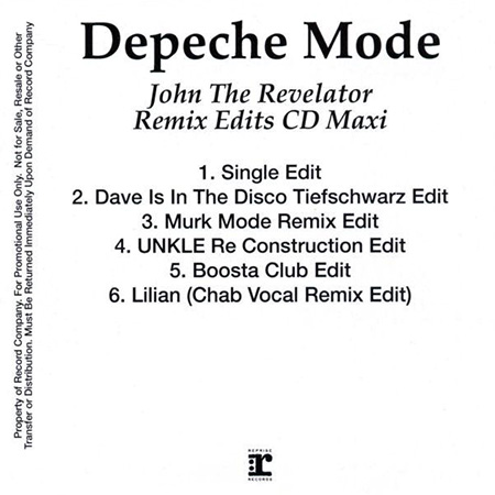 Depeche Mode – John The Revelator / Lilian