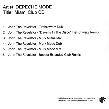 Depeche Mode – John The Revelator / Lilian