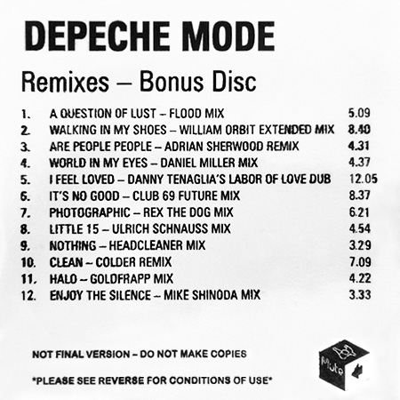 Depeche Mode – Remixes 81–04