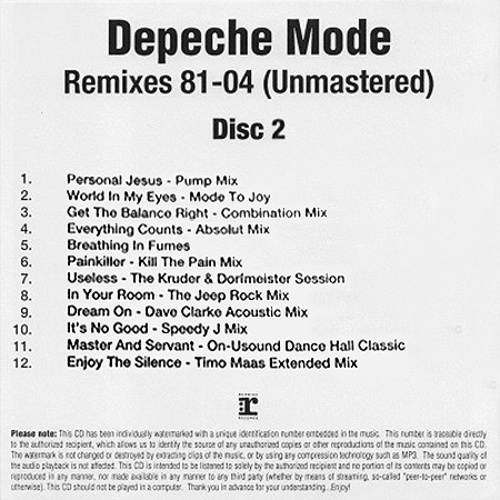 Depeche Mode – Remixes 81–04