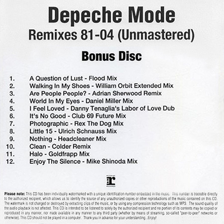 Depeche Mode – Remixes 81–04