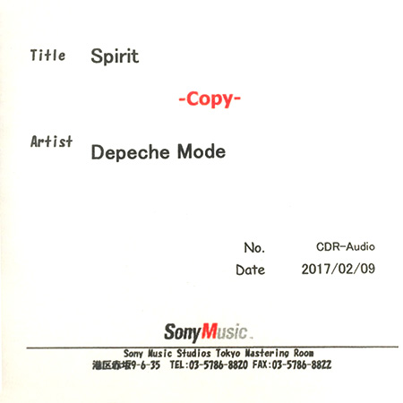 Depeche Mode – Spirit