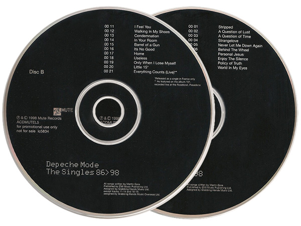 Depeche Mode – The Singles 86>98