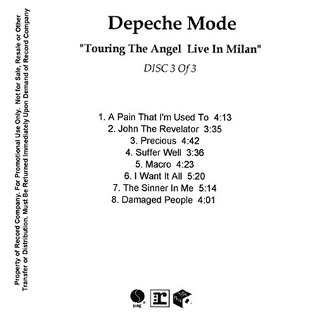 Depeche Mode – Touring The Angel Live In Milan