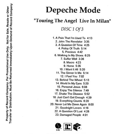 Depeche Mode – Touring The Angel Live In Milan